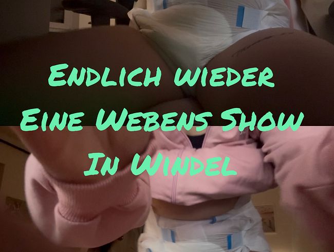 SexyJanaHot's Porno Video: Endlich wieder eine webcam Show in Windel