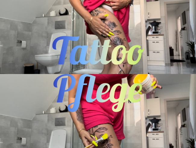 SexyJanaHot Porno Video: Tattoo pflegen